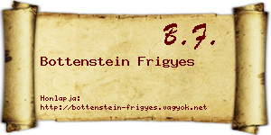 Bottenstein Frigyes névjegykártya
